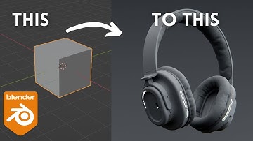 Blender Timelapse: Futuristic Headphones | 3D Modeling and Rendering/Texturing