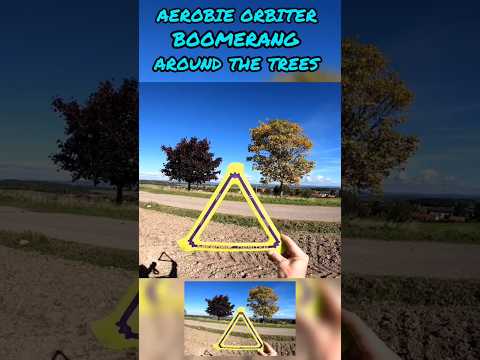 Aerobie ORBITER Boomerang Thrown Around The Trees Orbiter 