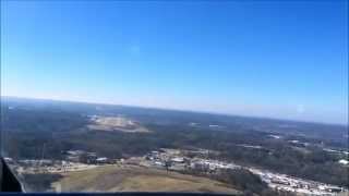 Twin Cessna 340 VFR flight over Atlanta January 2015.
