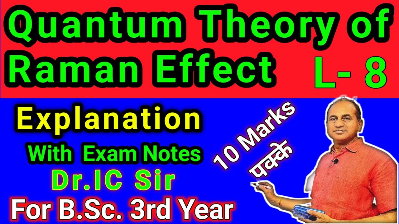 Quantum Theory of Raman Effect for BSc 3rd Physics || Raman Effect for ...