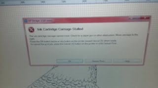 Temporary Fix For Ink Cartridge Carriage Stalled Error Message On HP Deskjet 1512 Printer... Temporary Fix For Ink Cartridge Carriage Stalled Error Message On HP Deskjet 1512 Printer...