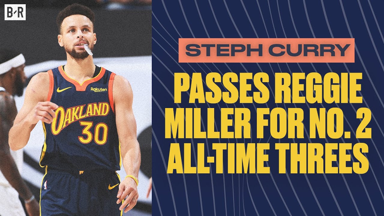 Steph Curry Passes Reggie Miller To Become No 2 On The All Time 3pt List Youtube