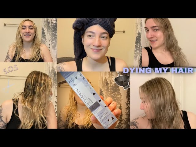 DYING MY HAIR At HOME  Ion Brilliance Permanent Color 8DV-HM