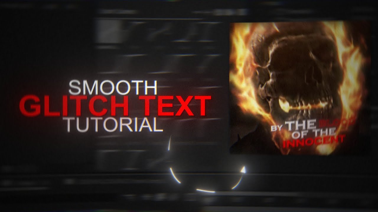 SLANTED GLITCHY TEXT TUTORIAL [Beginner Friendly] | After Effects ...