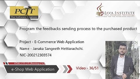 Program the feedbacks sending process to the purchased product
