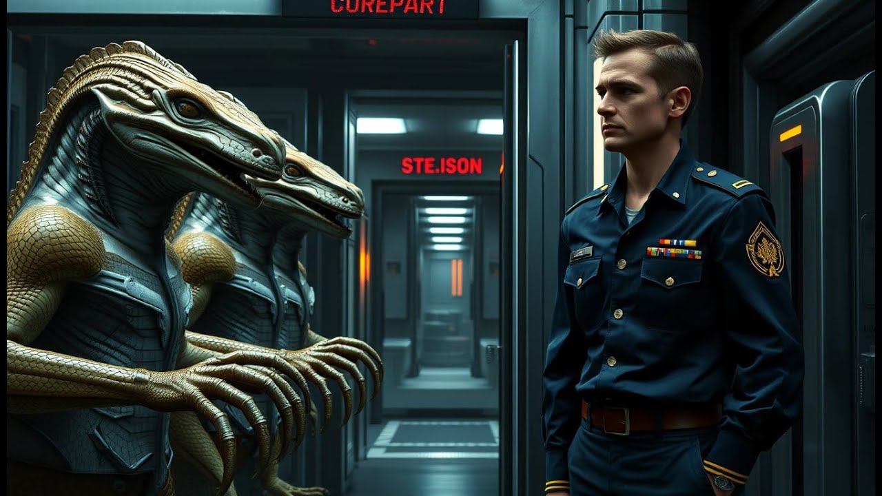 Охранники-инопланетяне издеваются над ним, опустошают его рюкзак и бледнеют, увидев сложенную вну...