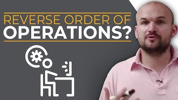 What are the reverse order of operations