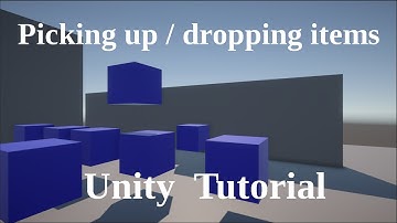 How to pick up / drop objects - Unity Tutorial
