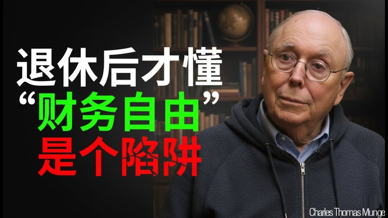 查理·芒格：退休后才懂，“财务自由”是个陷阱