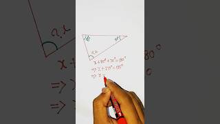 Triangle Angle Sum Theorem 📐 #math #geometry #tricks #angler