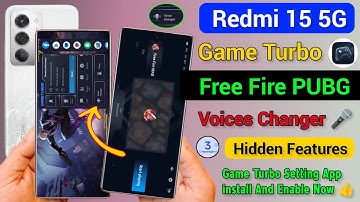 Enable Game Turbo Mode Voices Changer Features in Redmi 15 | Redmi 15 Game Turbo Mode Kaise On Kare