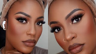 FLAWLESS SOFT MATTE MAKEUP TUTORIAL || MY GOTO FULL GALM LOOK || Full coverage makeup therapy #woc