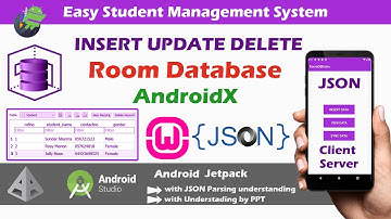 Insert Update Delete in Android Room Database | Easy Student Management System Android JSON Part 6