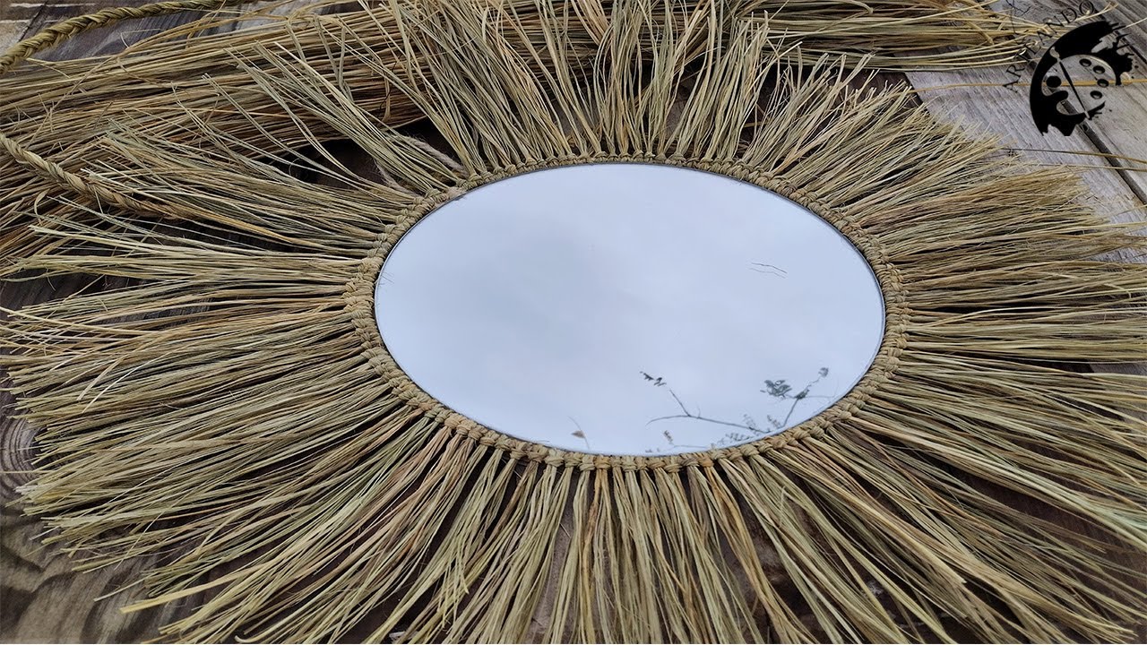 Espejos de esparto  2º parte.  Realizados con punto Alondra.