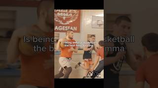 UFC Best Fighters Can’t Hoop 😭 #khabib #iliatopuria #jonjones #ufc #mma #fyp #basketball #dagestan