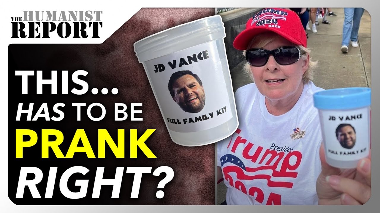Trump Supporters “Mock” Tim Walz with Fake JD Vance “Specimen” Samples