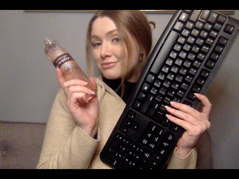 ASMR Liquid Sounds & Keyboard Typing