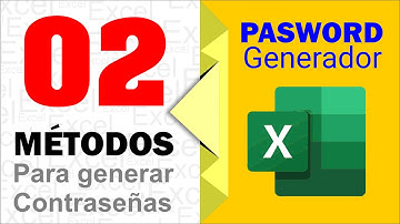 Cómo generar Contraseñas aleatoriamente en Excel