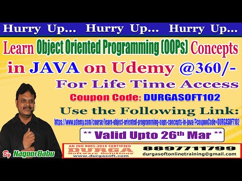 Learn Object Oriented Programming (OOPs) Concepts In JAVA on Udemy @360/-