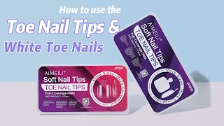 how to do white and clear tip toe nails Tip Toe Nails 7769284