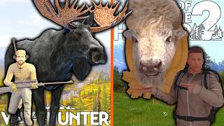 Taking a Melanistic Moose and Leucistic Wood Bison on WoTH 1 & 2!