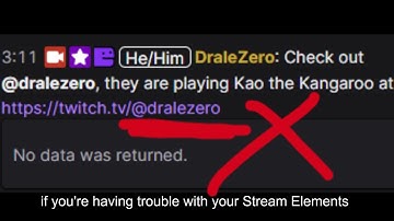 How to fix Stream Elements shout out command