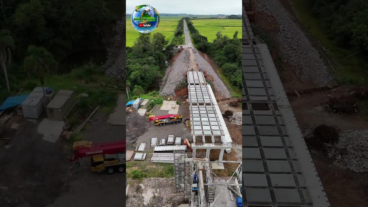 Ponte do Fandango, 22 mar 26, com imagens de maio 24, pra se comparar a diferença da nova estrutura