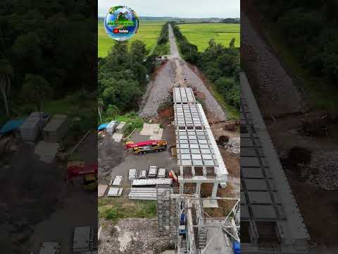 Ponte do Fandango, 22 mar 26, com imagens de maio 24, pra se comparar a diferença da nova estrutura