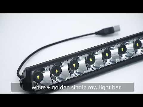 Aurora White&Yellow Dual-Color Led Light Bar — Aurora LED lighting video