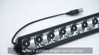 Aurora White&Yellow DualColor Led Light Bar