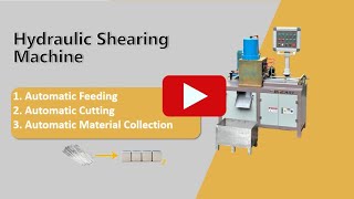 High-efficiency Hydraulic Shearing Machine In Action Kishan Hydraulic Shearing Machine