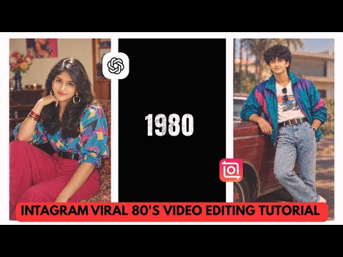 Insta Trending 80s look reels editing | 2026 To 1980 reels editing | 80s Trending reels kaise banaye