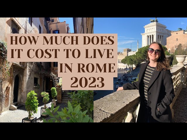 COST OF LIVING IN ROME 🇮🇹 IN 2023 // rent, groceries, utilities... class=