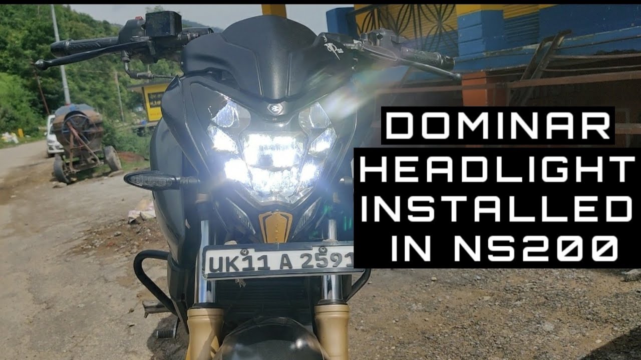Installed Dominar Headlight In my NS 200 Gaurav purohit 