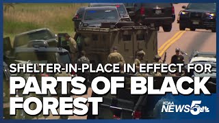 Shelter-in-place order remains in effect for a part of Black Forest