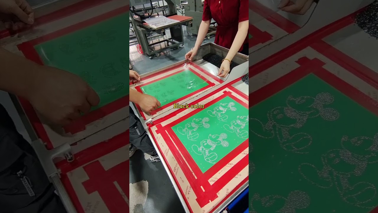 Rhinestone shaking brush machine stone motif machine