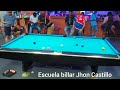 Jhon Castillo Vs Danny Pikete (+8,9 y 10) Carrera a 4, Torneo billar de bola 10 El Habichuelero
