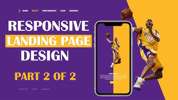 PART2 OF 2 Responsive Website | Landing Page Design using Html CSS & Javascript #landingpage