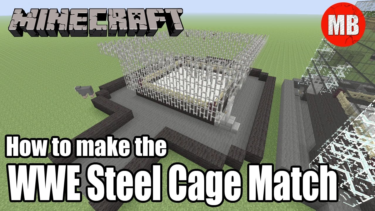 How to Build the WWE Steel Cage Match in Minecraft! - YouTube