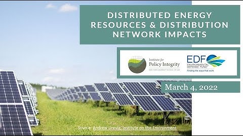Distributed Energy Resources and Distribution Network Impacts