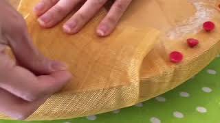 Millinery: Blocking a large brim