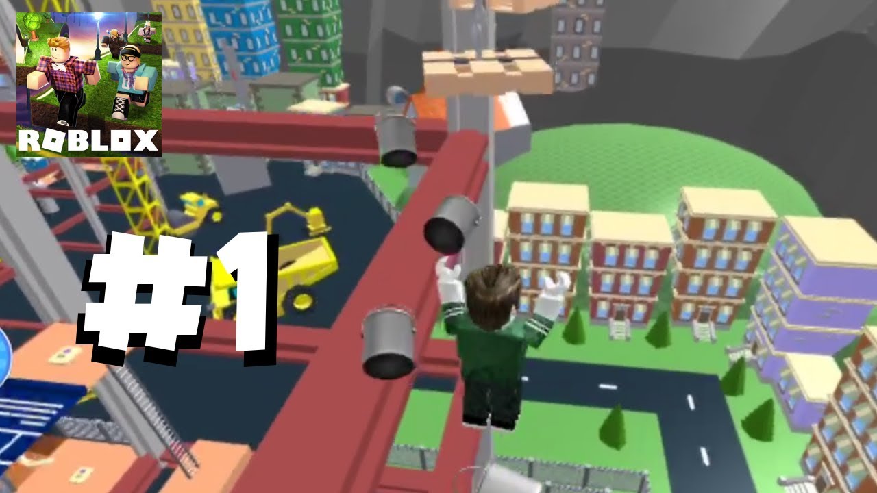 ROBLOX - Gameplay Walkthrough Part 1 - Escape The Construction Site Obby iOS/Android