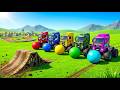 Flatbed Truck McQueen Transportation with Truck Pothole vs Car #2