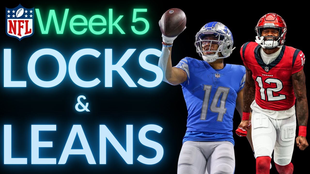 NFL Week 5 Locks & Leans | NFL Prizepicks Best Bets | NFL Player Props ...