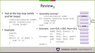 cs2810 module 04 High level program to assembly Update