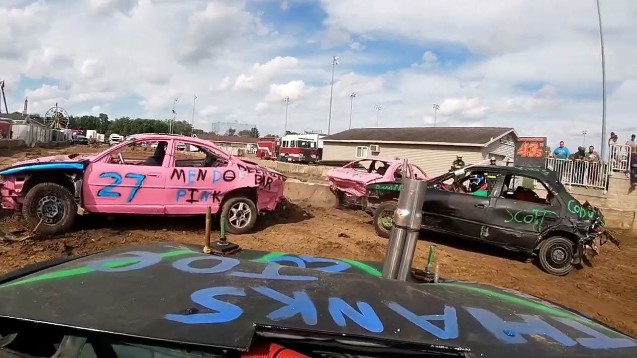 96 Camry go pro demo derby semi stock Marshfield WI fair
