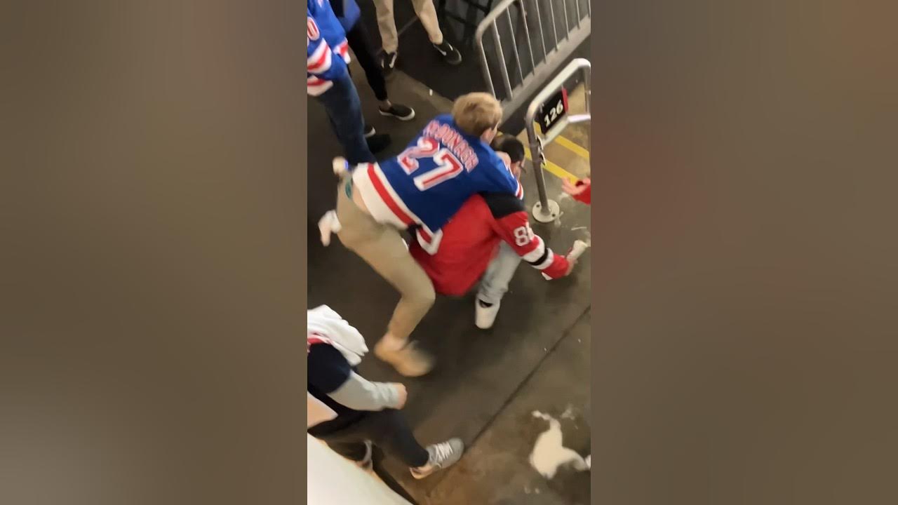 Ranger fan chokes devils fan unconscious YouTube