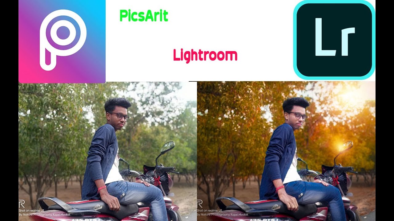 picsart and lightroom editing YouTube