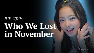 R.I.P. November 2019: Celebrities & Newsmakers Who Died | Legacy.com