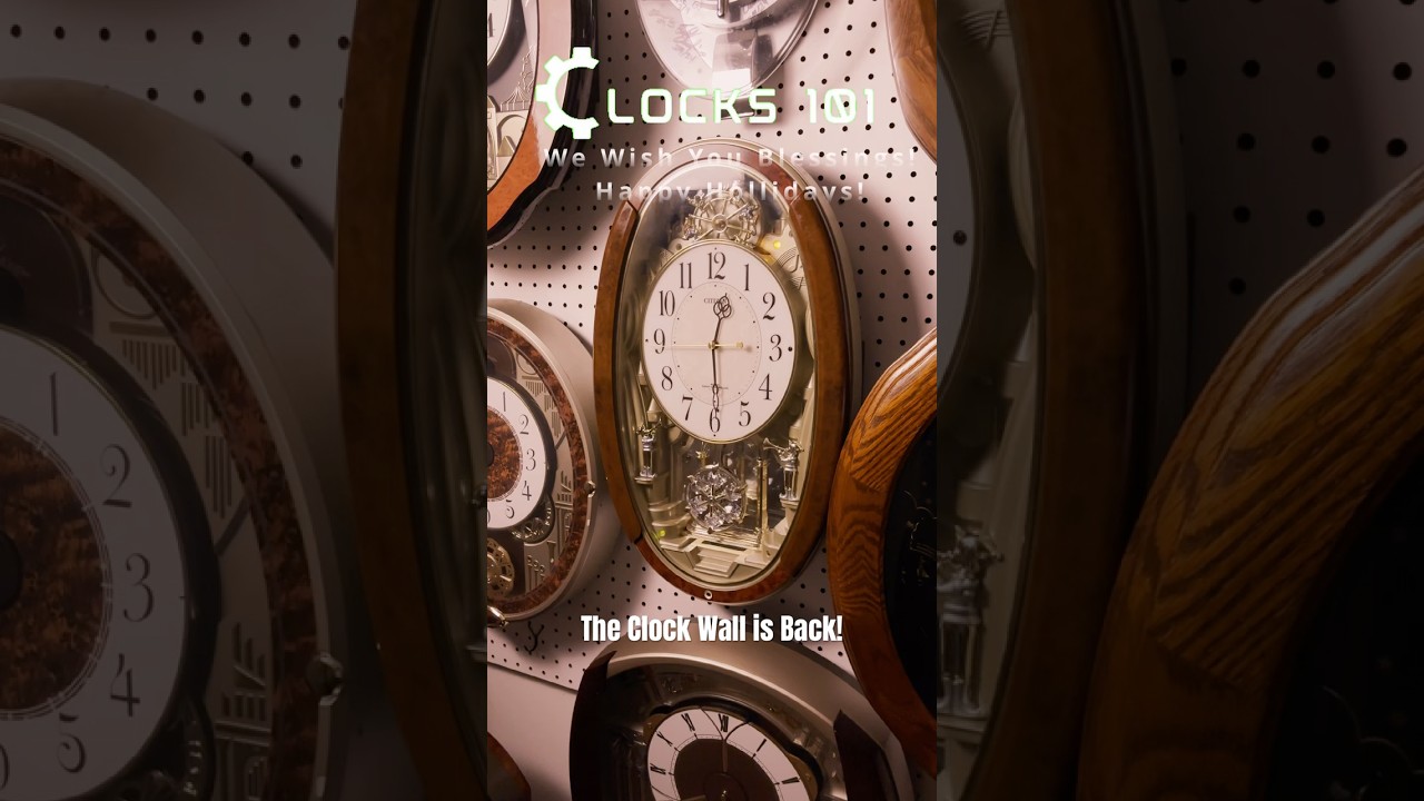 The Clock wall is Back! Merry #Christmas! #vintage #musicalclock